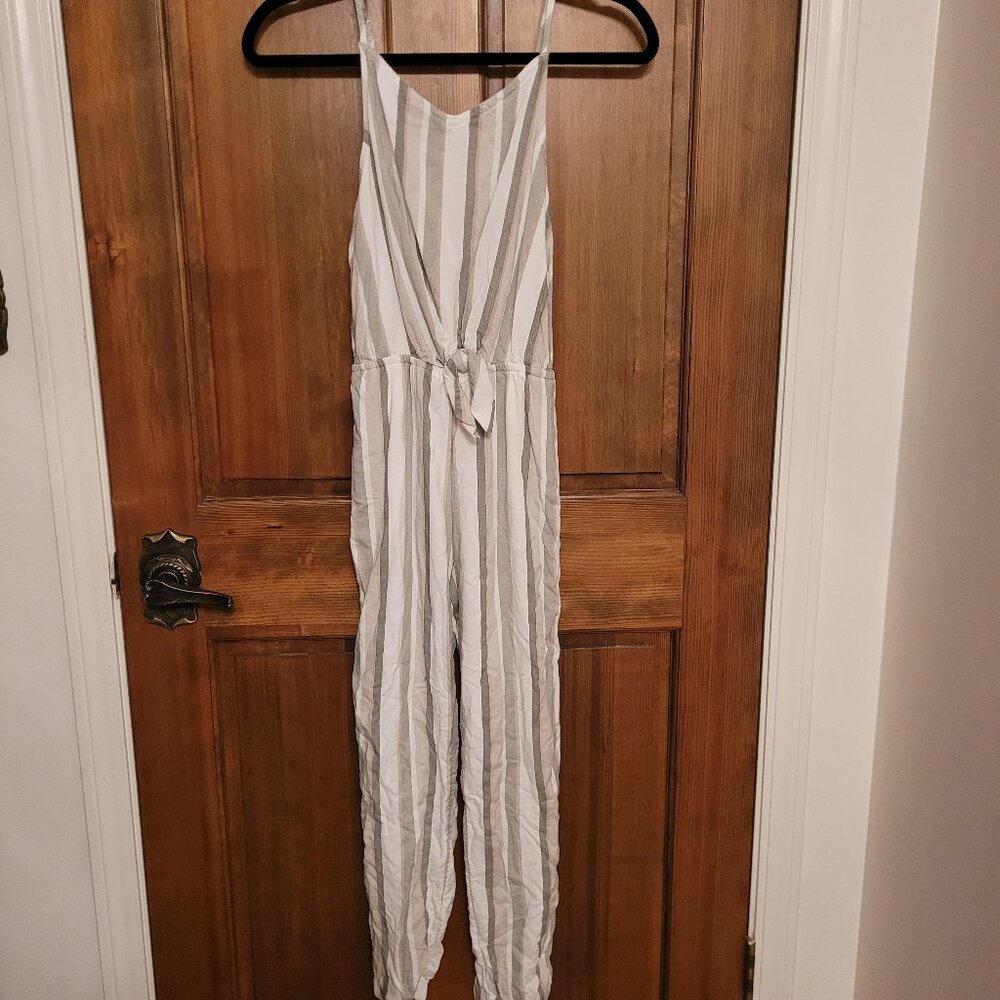 abercrombie kids Striped Jumpsuit- Size 13/14